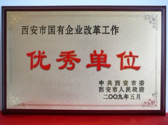 2009年5月，被西安市委、市政府評為西安市國企業(yè)改革工作優(yōu)秀單位