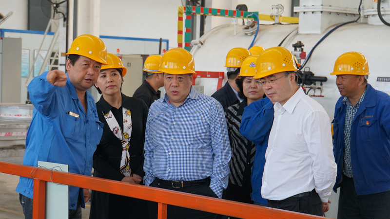 集團(tuán)領(lǐng)導(dǎo)到標(biāo)準(zhǔn)熱處理、電器開關(guān)調(diào)研